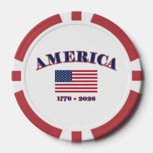 Fichas De Póquer El 250 cumpleaños de Estados Unidos