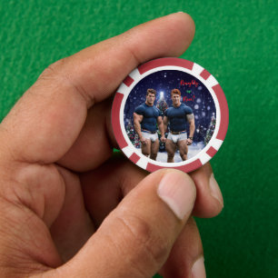 Fichas De Póquer El árbol de Navidades de SlipperyJoe con cubierta