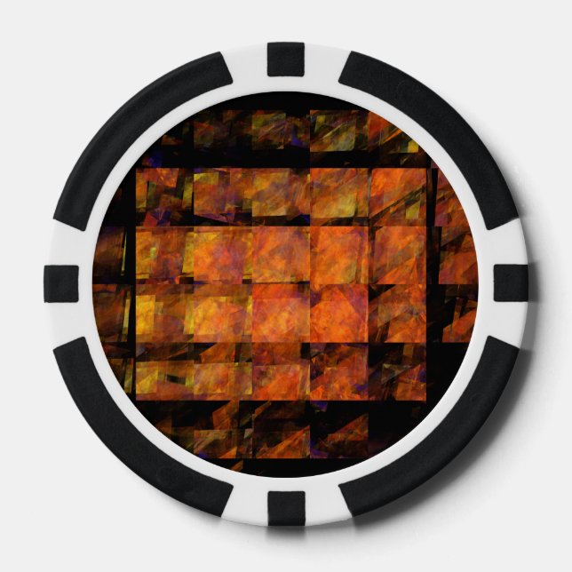 Fichas De Póquer El arte abstracto de la pared (Anverso)