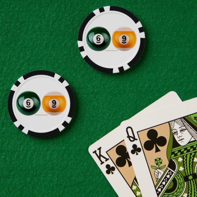 Fichas De Póquer El billar duro 69 de SlipperyJoe con una bola de b (Mesa de Poker (Doble))