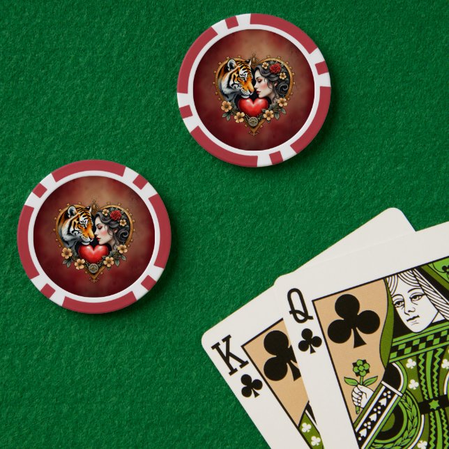 Fichas De Póquer El corazón del desierto oculto, (Mesa de Poker (Doble))