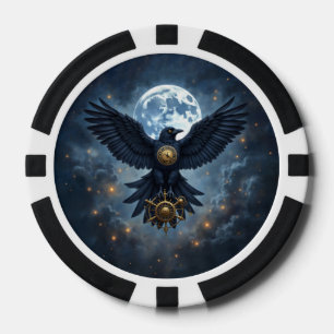 Fichas De Póquer El Cuervo Celestial.