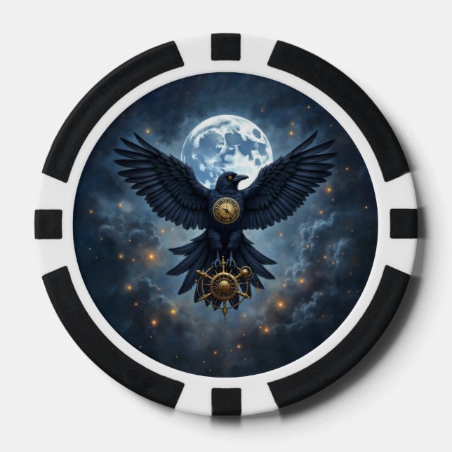 Fichas De Póquer El Cuervo Celestial.  (Anverso)