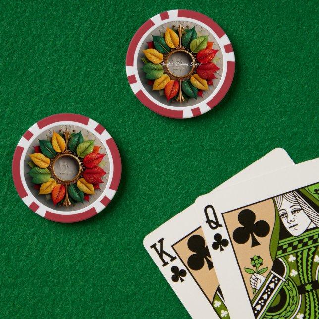 Fichas De Póquer "El encanto de los Navidades de invierno" (Mesa de Poker (Doble))