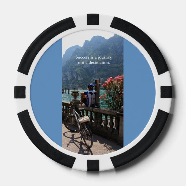 Fichas De Póquer El éxito es un viaje (Anverso)