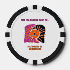 Fichas De Póquer El rostro sonriente del sol