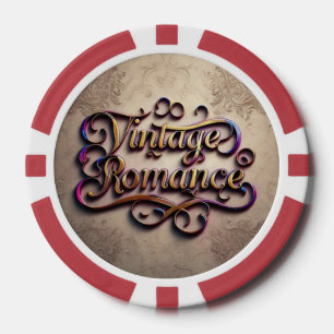 Fichas De Póquer "El toque suave del amor vintage"