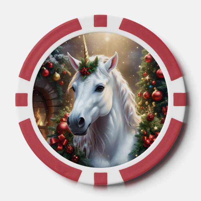 Fichas De Póquer “El Unicornio de Noel” (Anverso)