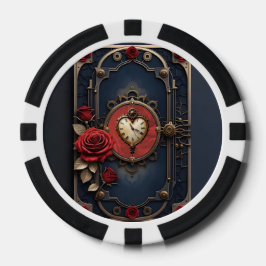 Fichas De Póquer Elegancia Eterna – Corazón de Relojería