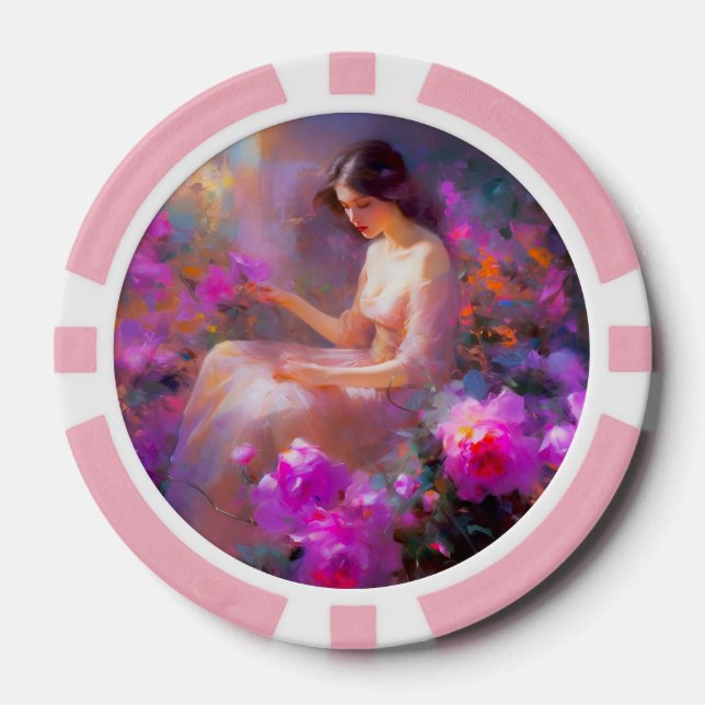 Fichas De Póquer Elegancia sensual (Anverso)