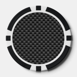 Fichas De Póquer Elegante estilo de fibra de carbono Fondo de impre
