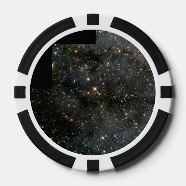 Fichas De Póquer Enjambre de estrellas brillantes en el gran magell (Anverso)