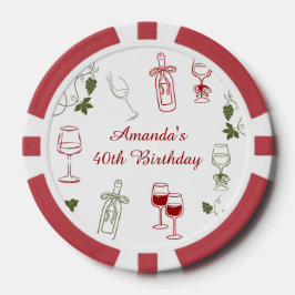 Fichas De Póquer Envejeciendo Como Un Buen Vino