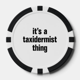 Fichas De Póquer es una cosa taxidermista
