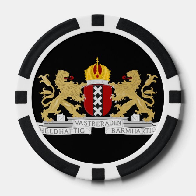 Fichas De Póquer Escudo de Amsterdam (Anverso)
