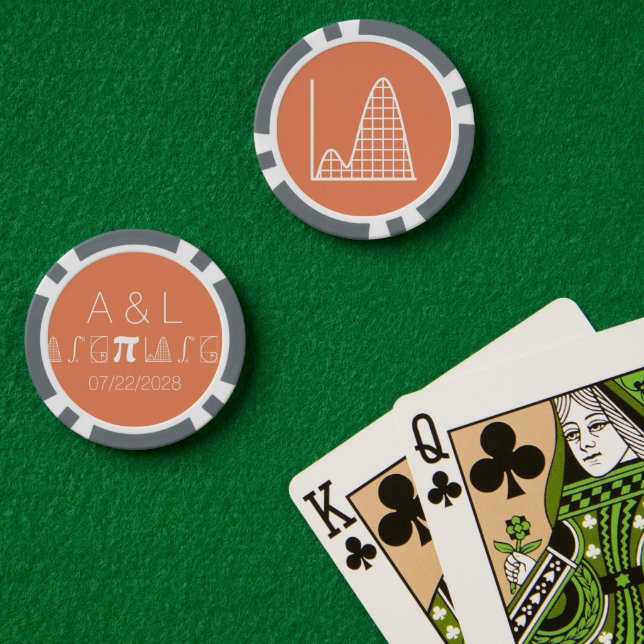 Fichas De Póquer Eso Suma en Coral (Mesa de Poker (Doble))