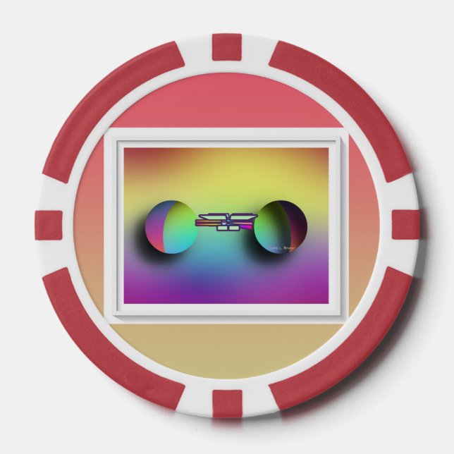 Fichas De Póquer Espectáculos de colores (Anverso)