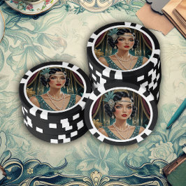 Fichas De Póquer Esplendor de Gatsby Dorado