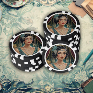 Fichas De Póquer Esplendor de Gatsby Dorado