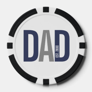Fichas De Póquer Establecimiento de un padre moderno y personalizad