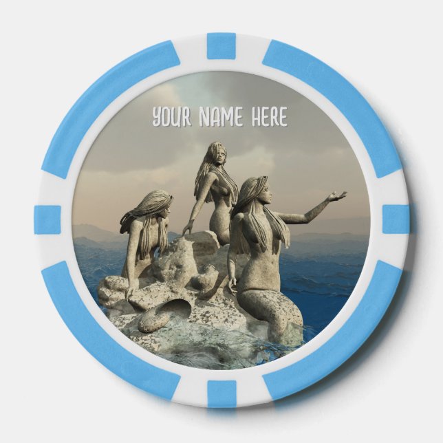 Fichas De Póquer Estatua de las sirvientas. Personalizado (Anverso)