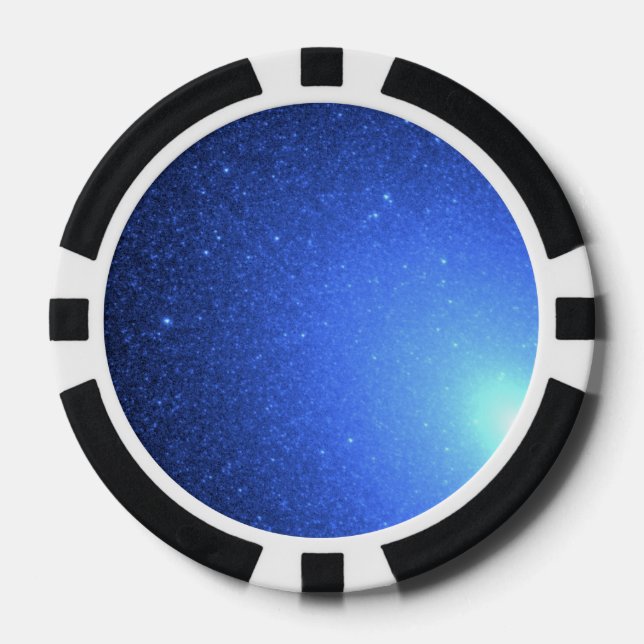 Fichas De Póquer Estrellas azules calientes se parecen a un bochorr (Anverso)