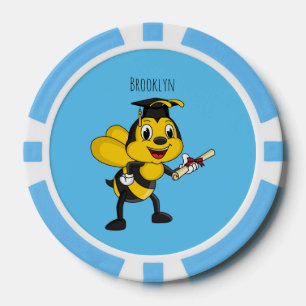 Fichas De Póquer Feliz graduación de abejas personalizados