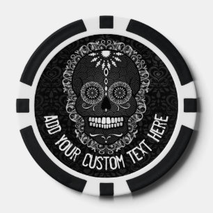 Fichas De Póquer Feliz Muertos - Sugar Skull Personalizado Chips de
