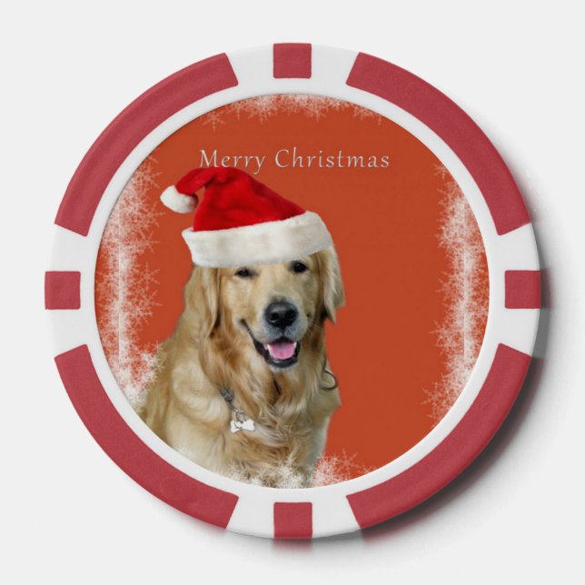 Fichas De Póquer Feliz Navidad Doggy Chips de Poker (Anverso)