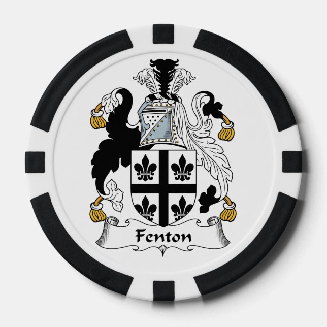 Fichas De Póquer Fenton Family Crest (Anverso)