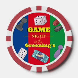 Fichas De Póquer Fiesta de juegos nocturnos