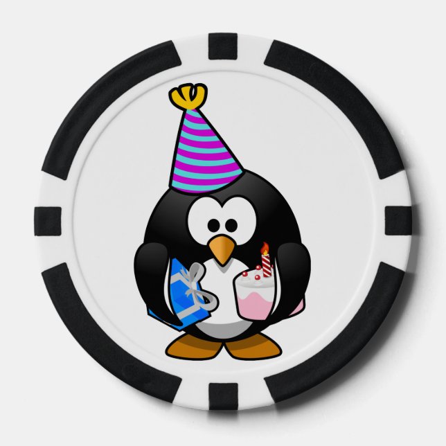 Fichas De Póquer Fiesta Penguin (Anverso)