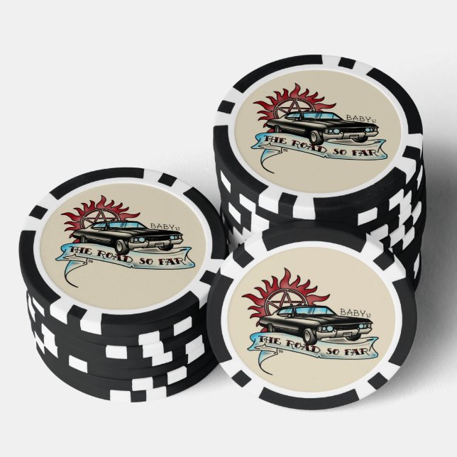 Fichas De Póquer Fish Impala del 67 nera  (Pila)