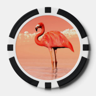 Fichas De Póquer Flamenco rosado