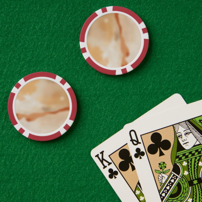 Fichas De Póquer Flujo Cálido Abstracto (Mesa de Poker (Doble))