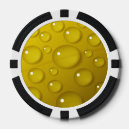 Fichas De Póquer Fondo de caída de agua amarilla