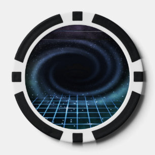 Fichas De Póquer Fondo intergaláctico de la ciencia ficción