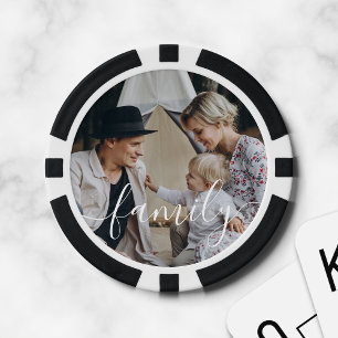 Fichas De Póquer Foto de la familia del personalizado