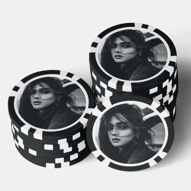 Fichas De Póquer Foto personalizada (Pila)