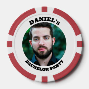Fichas De Póquer Foto personalizada del Personalizado del partido B