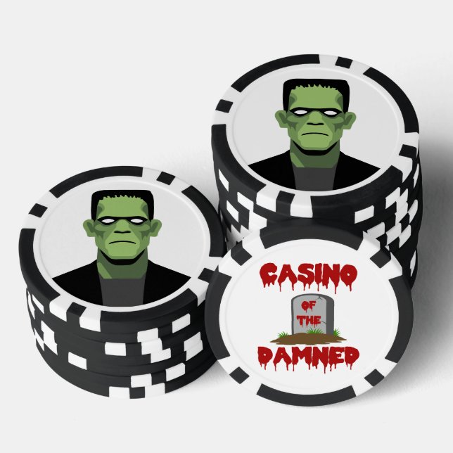 Fichas De Póquer Frankenstein's Monster Casino of the Damned Chip (Pila)