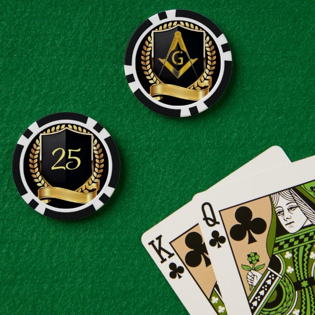 Fichas De Póquer Freemason (Mesa de Poker (Doble))