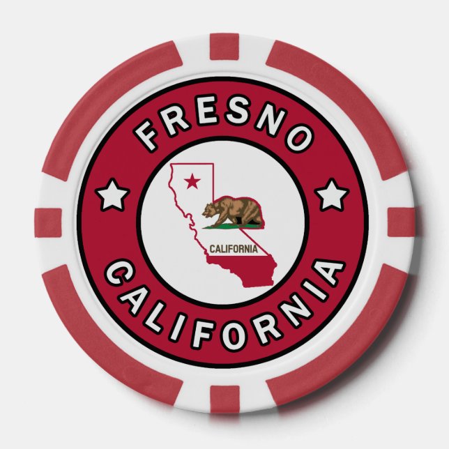 Fichas De Póquer Fresno California (Anverso)