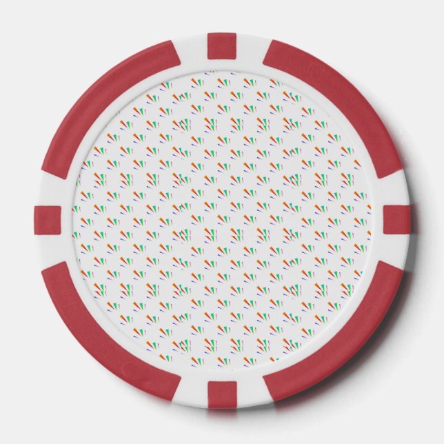 Fichas De Póquer Front and back view of a poker chip  (Anverso)
