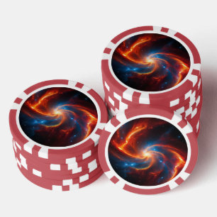 Fichas De Póquer Fuego galáctico