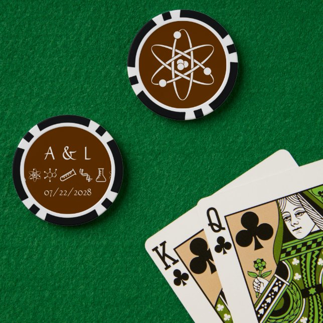 Fichas De Póquer Fuerzas Atractivas en Chocolate  (Mesa de Poker (Doble))