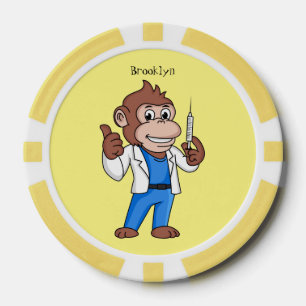 Fichas De Póquer Funny orangutan ape personalizado médica