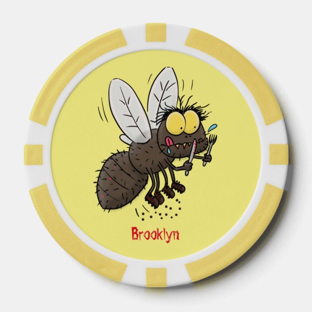 Fichas De Póquer Funny personalizado de insectos de herradura (Anverso)