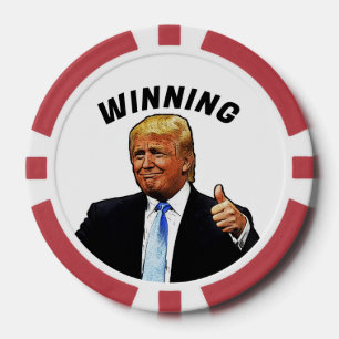 FICHAS DE PÓQUER GANANDO DONALD TRUMP POKER CHIPS