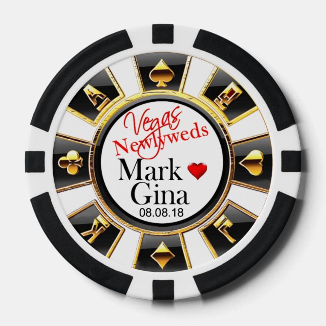 Fichas De Póquer GINA & MARK BODA Vegas chip del casino (Anverso)